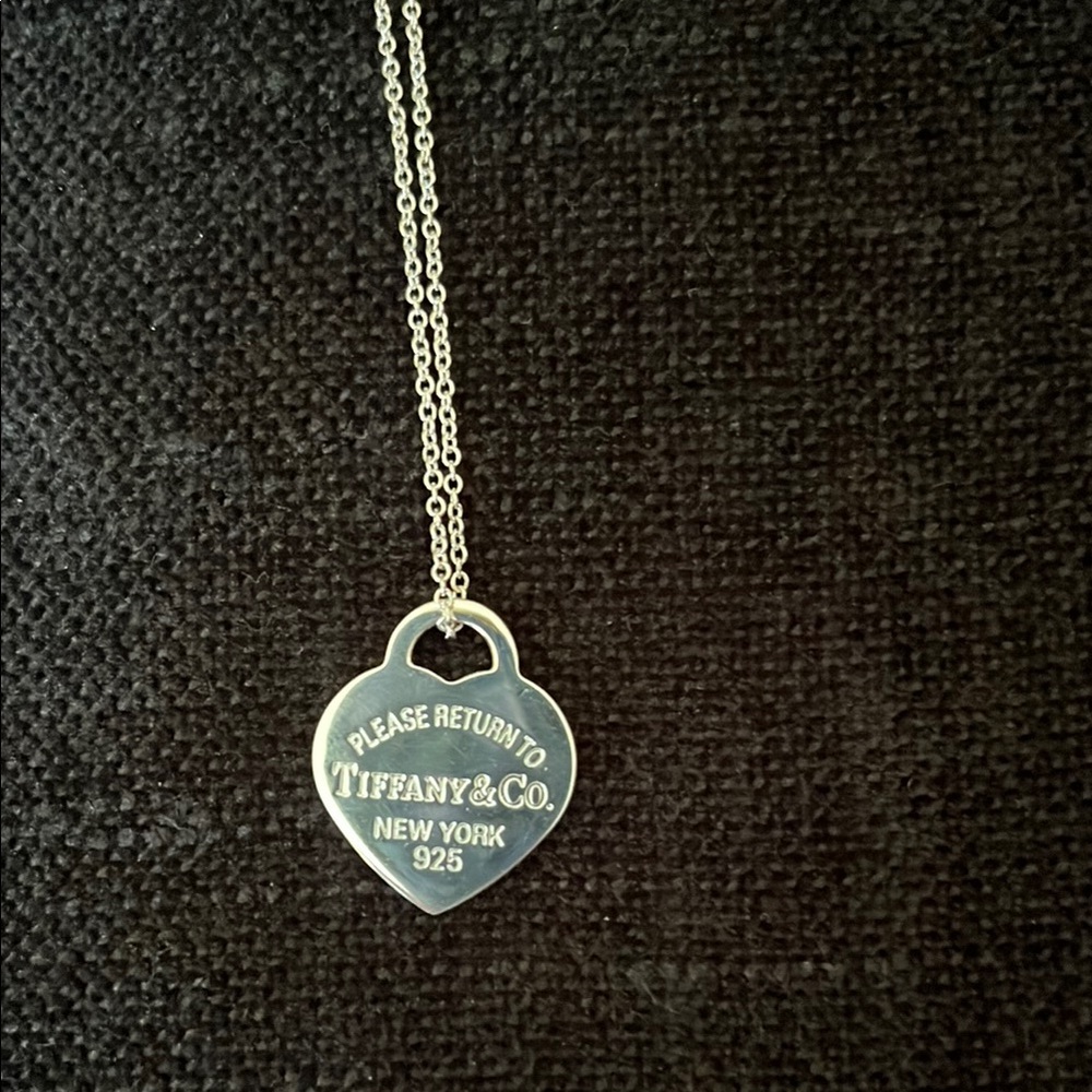 Tiffany & Co. Silver Heart Pendant Necklace